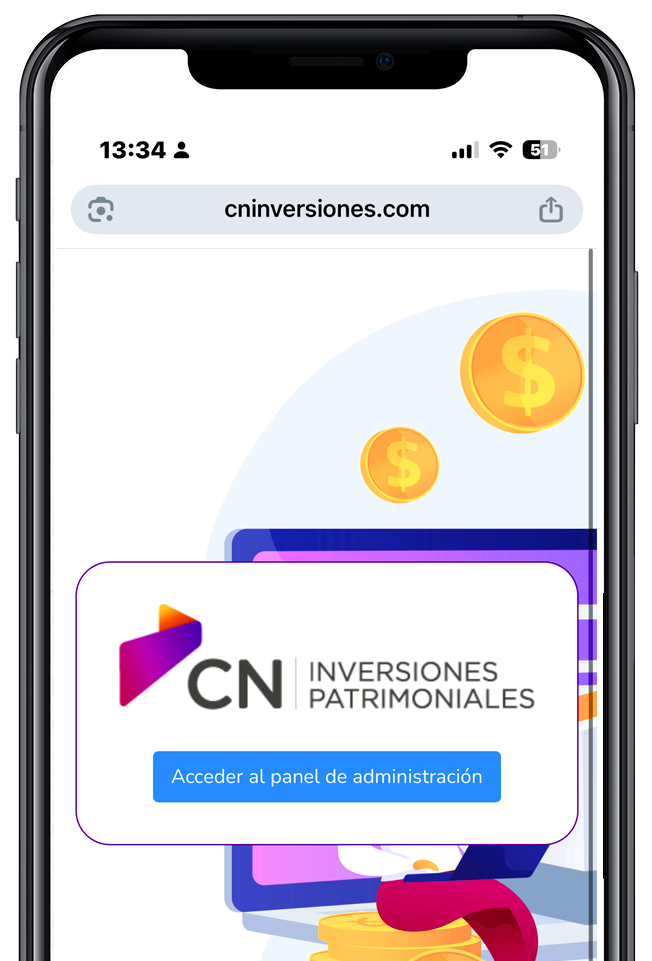 Plataforma digital CN Inversiones - Gestión de activos inmobiliarios